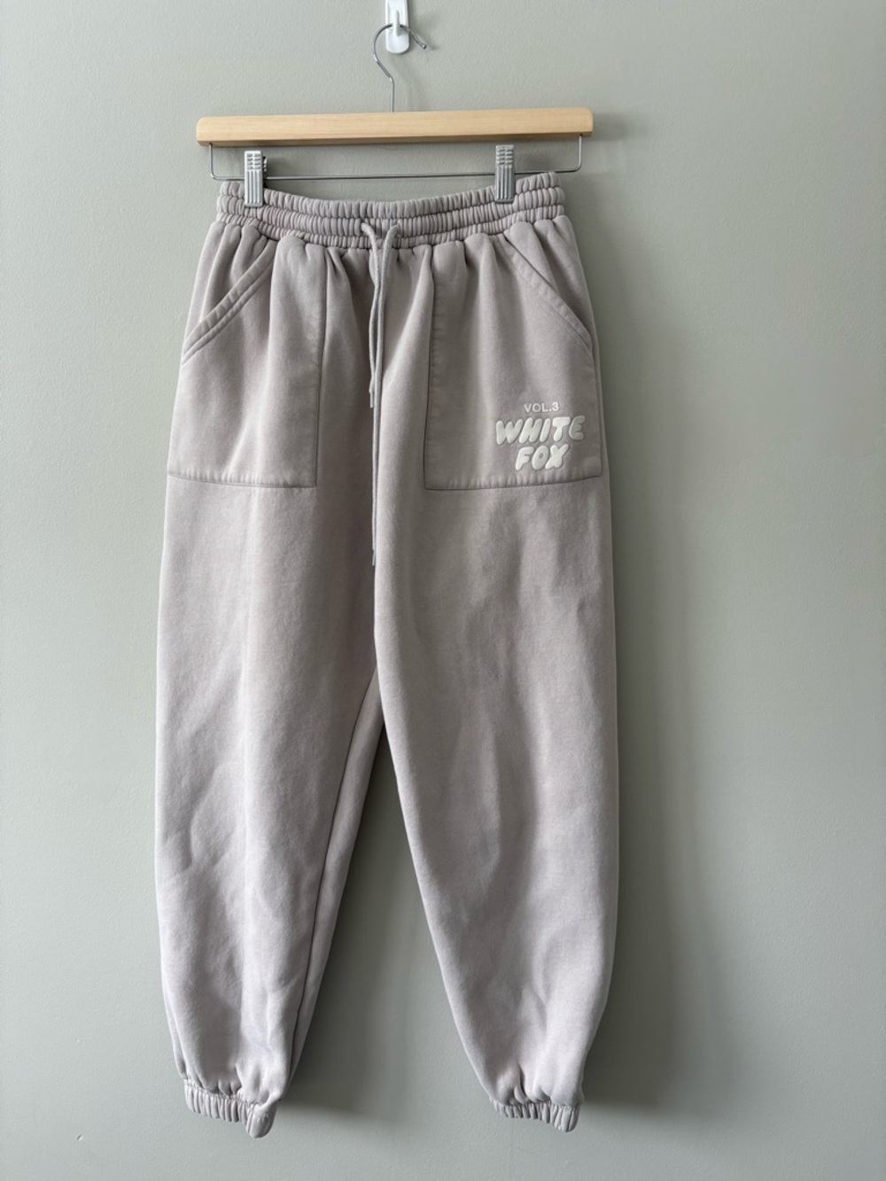 White Fox Sweatpants Vol. 3 Beige Small